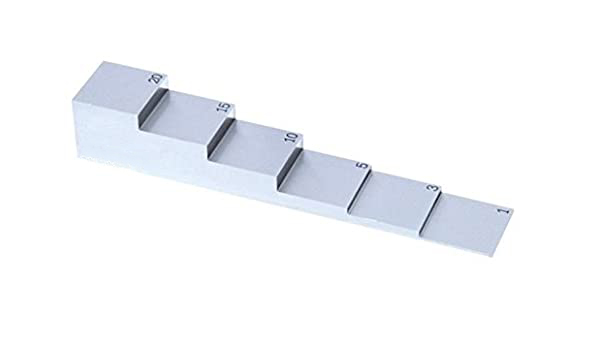 Kalibratieblok - 6 staps / treden - 1-20mm - staal | U-F-M bv