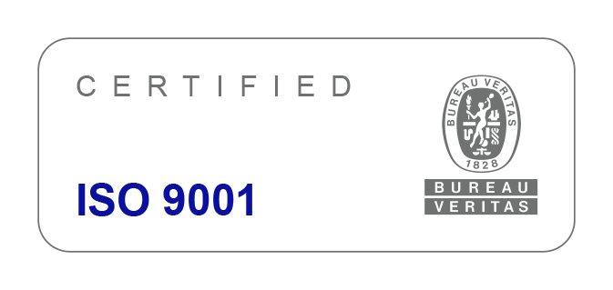 U-F-M is ISO 9001:2015 gecertificeerd door Bureau Veritas