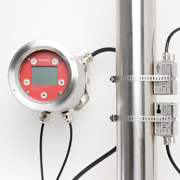  KATflow 170 - ATEX clamp-on ultrasonic flow transmitter for permanent installation