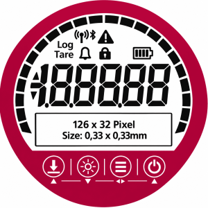 UFM-D-220_pressure-gauge_display_opt Display van de digitale drukmeter UFM D 220
